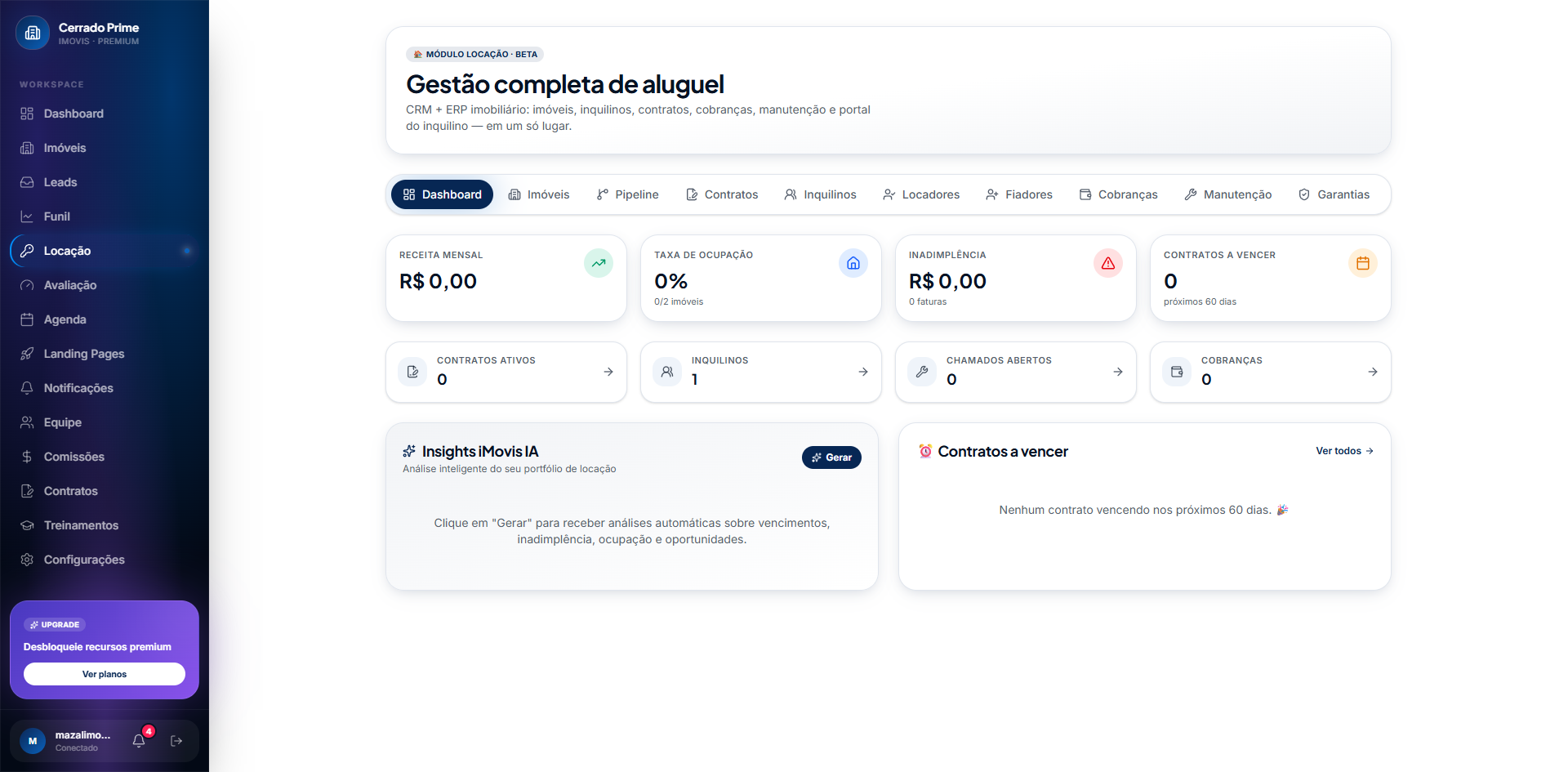 GESTÃO DE LOCAÇÃO